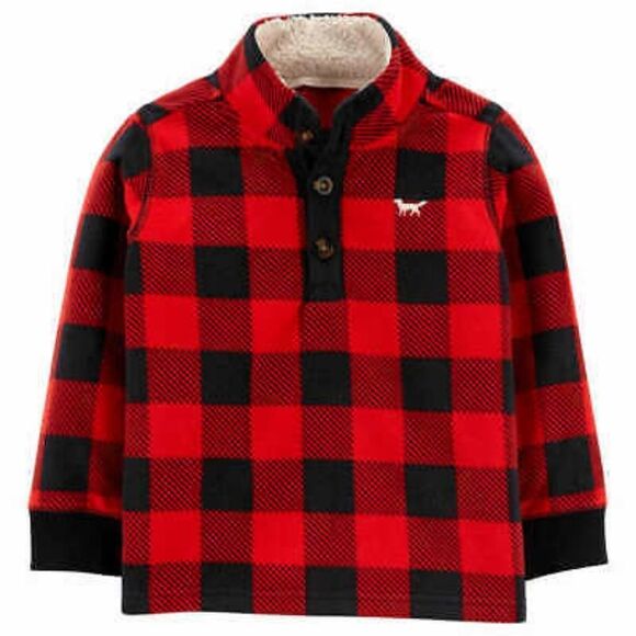 Carter's Kids' 3-piece Set, Bear & Buffalo Plaid - Picture 3 of 4